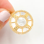 Load image into Gallery viewer, Buy Now 14K Solid Gold Roman Time Pendant
