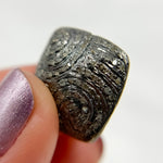 Load image into Gallery viewer, DC847. Diamond & Sterling Silver Square Bead