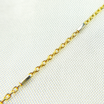 Load image into Gallery viewer, Shop Now 14k Solid Gold Tube Satellite Two Tone Chain