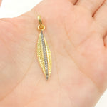 Load image into Gallery viewer, DC462. Diamond Sterling Silver Leaf Pendant