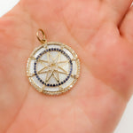 Load image into Gallery viewer, 14K Gold Round Star Pendant