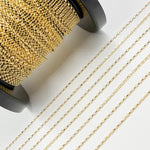 Load image into Gallery viewer, Buy 14k Solid Yellow Gold Diamond Cut Oval Link Chain