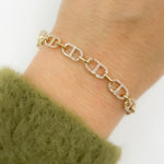Load image into Gallery viewer, BFN60703. 14K Solid Gold Diamond Bracelet
