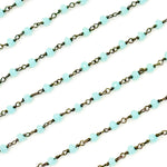 Load image into Gallery viewer, Chalcedony Black Rhodium 925 Sterling Silver Wire Chain