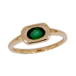 Load image into Gallery viewer, 14K Solid Gold Emerald Ring