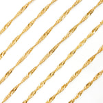 Load image into Gallery viewer, V319GF. 14K Gold Filled Twisted Singapore Unfinished Chain