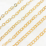 Load image into Gallery viewer, 679FGF. 14K Gold Filled Flat Round Link Chain