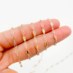 Load image into Gallery viewer, XM/901B/SP. 14K Sterling Silver and gold-filled fancy twisted oval link chain