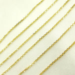 Load image into Gallery viewer, 14k Solid Gold Diamond Cut Cable Link Unfinished Chain