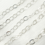 Load image into Gallery viewer, Sterling Silver Flat Oval Link Chain
