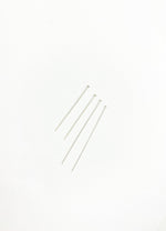 Load image into Gallery viewer, 925 Sterling Silver Flat Headpin 22 Gauge 1.5, 2 &amp; 3 inch. HPSS22
