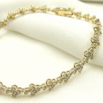 Load image into Gallery viewer, TJ0014. 14k Solid Gold Diamond Bracelet