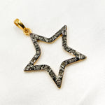 Load image into Gallery viewer, DP370. Diamond Silver Star Pendant