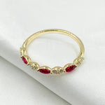 Load image into Gallery viewer, 14K Solid Gold Diamond and Gemstone Ring.