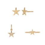 Load image into Gallery viewer, STZ90057. 14K Yellow Gold Star Jewelry Set