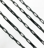 Load image into Gallery viewer, X31BRM. Black Rhodium Matt Sterling Silver Box Link Chain