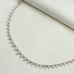 Load image into Gallery viewer, NFT70660. 14K Solid White Gold Diamond Drops Necklace