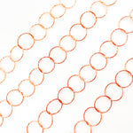 Load image into Gallery viewer, Gold Plated Sterling Silver Diamond Cut Round Link Chain