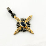 Load image into Gallery viewer, Buy Silver Flower Pendant with Gemstone