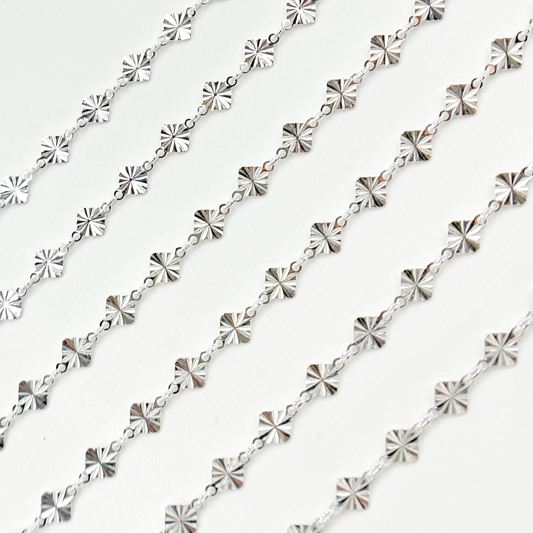 Hammered Diamond Link Chains