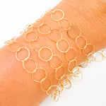 Load image into Gallery viewer, 693FGF. 14K Gold Filled Flat Round Link Chain