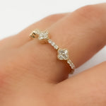 Load image into Gallery viewer, RAF02419. 14K Solid Gold Diamond Ring