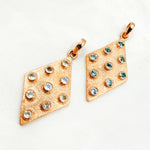 Load image into Gallery viewer, DSP077. Sterling Silver Rhombus Pendant with Gemstone