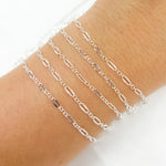 Load image into Gallery viewer, Sterling Silver Diamond Cut Marina Link Chain