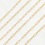 Load image into Gallery viewer, 14k Gold Filled Hammered Paperclip Chain. 2505LGF
