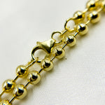 Load image into Gallery viewer, 14K Solid Gold Ball Necklace 4mm