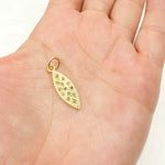 Load image into Gallery viewer, DC787. Diamond Sterling Silver Marquise Shape Pendant