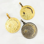 Load image into Gallery viewer, Diamond & Sterling Silver Round Pendant