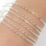 Load image into Gallery viewer, Silver Flat Cable Chain