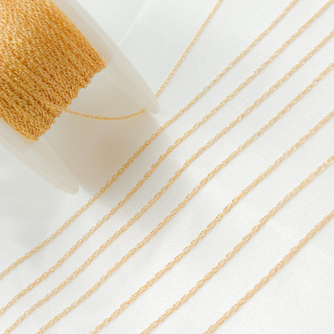 07RGF. 14K Gold Filled Rope Link Chain
