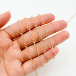 Load image into Gallery viewer, XM2131KTT. Two Tone Oval and Round Textured Links Chain