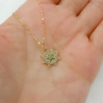 Load image into Gallery viewer, GDP373. 14K Solid Gold Star Charm with Diamonds and Gemstone