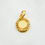 Load image into Gallery viewer, DC095. Diamond Sterling Silver Round Charm