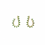 Load image into Gallery viewer, ER417883. 14k Solid Gold Diamond and Gemstone Fancy Earrings