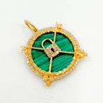 Load image into Gallery viewer, KG131. 14K Solid Gold Round Lock Pendant