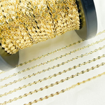 Load image into Gallery viewer, 14k Solid Yellow Gold Marina Diamond Cut Link Chain