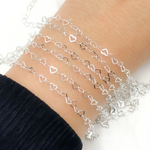 Load image into Gallery viewer, Shop Now Sterling Silver Flat Heart Link