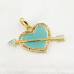 Load image into Gallery viewer, Sterling Silver Heart Enamel Pendant