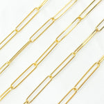 Load image into Gallery viewer, Gold Plated 925 Sterling Silver Long Oval Link Chain