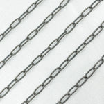 Load image into Gallery viewer, 2505LOX. Oxidized Sterling Silver Hammered Paperclip Chain