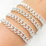 Load image into Gallery viewer, Sterling Silver Curb Link Chains