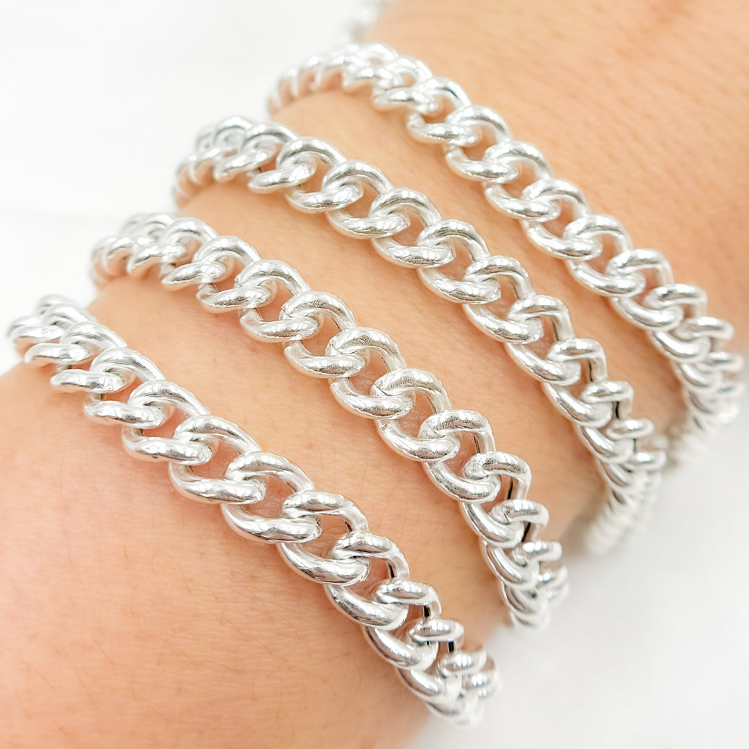 Sterling Silver Curb Link Chains