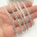 Load image into Gallery viewer, Y66SS. Sterling Silver Flat Marina Link Chain