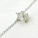 Load image into Gallery viewer, NFG71520. 14K Solid Gold Diamond Drop Shape Necklace
