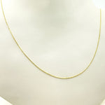 Load image into Gallery viewer, 019R28T5. 14K Solid Yellow Gold Diamond Cut Cable Link Chain