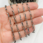 Load image into Gallery viewer, Y53OX. Oxidized 925 Sterling Silver Box Chain